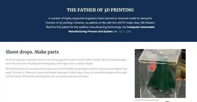 3d打印fdm技术_3D打印技术发展历程_3D打印之父Bill Master