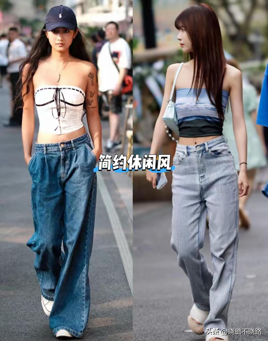 胸衣外穿内裤外露时尚穿搭_成都太古里女生穿搭_街拍小区阳台晾内衣
