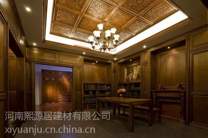 郑州别墅会所实木固装家具 酒柜 衣柜 实木吊顶定制生产(图2) 木质挂板施工流程_护墙板技术标准_家具组装图纸