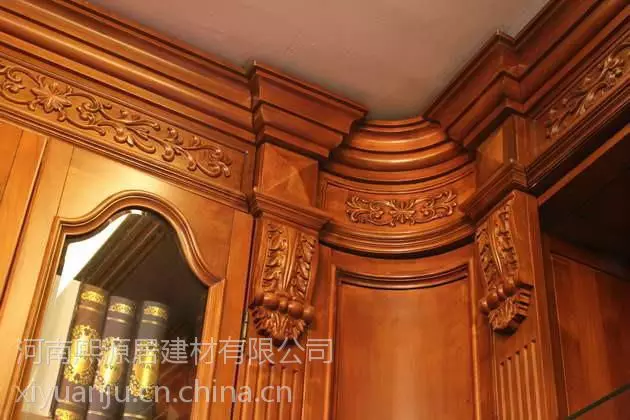 郑州别墅会所实木固装家具 酒柜 衣柜 实木吊顶定制生产(图5) 家具组装图纸_护墙板技术标准_木质挂板施工流程
