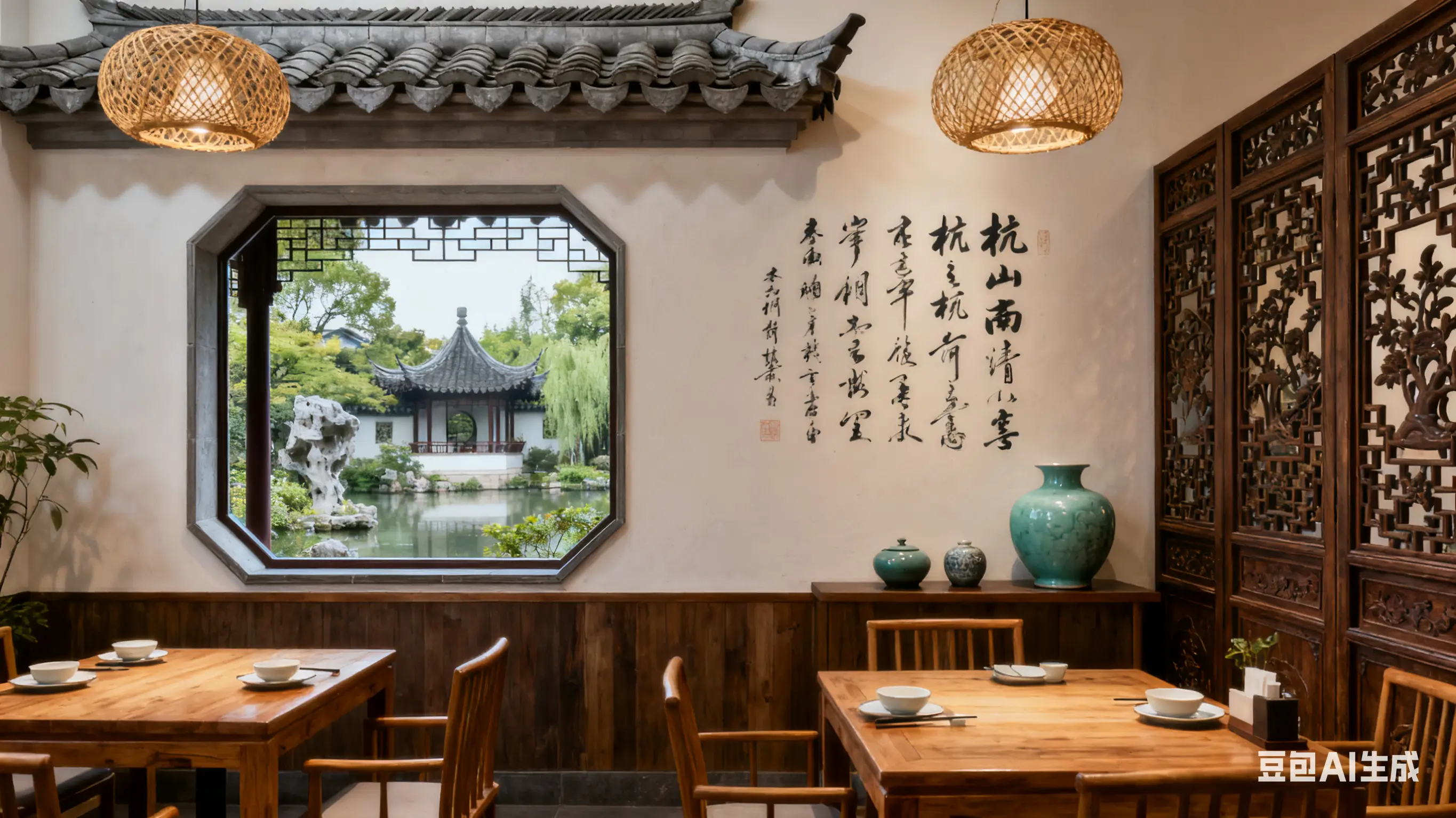 杭州小餐馆装修避坑!5家特色公司帮你留客(图2) 餐饮店面装饰设计图片_花万里设计公司_杭州小餐馆特色装修公司推荐