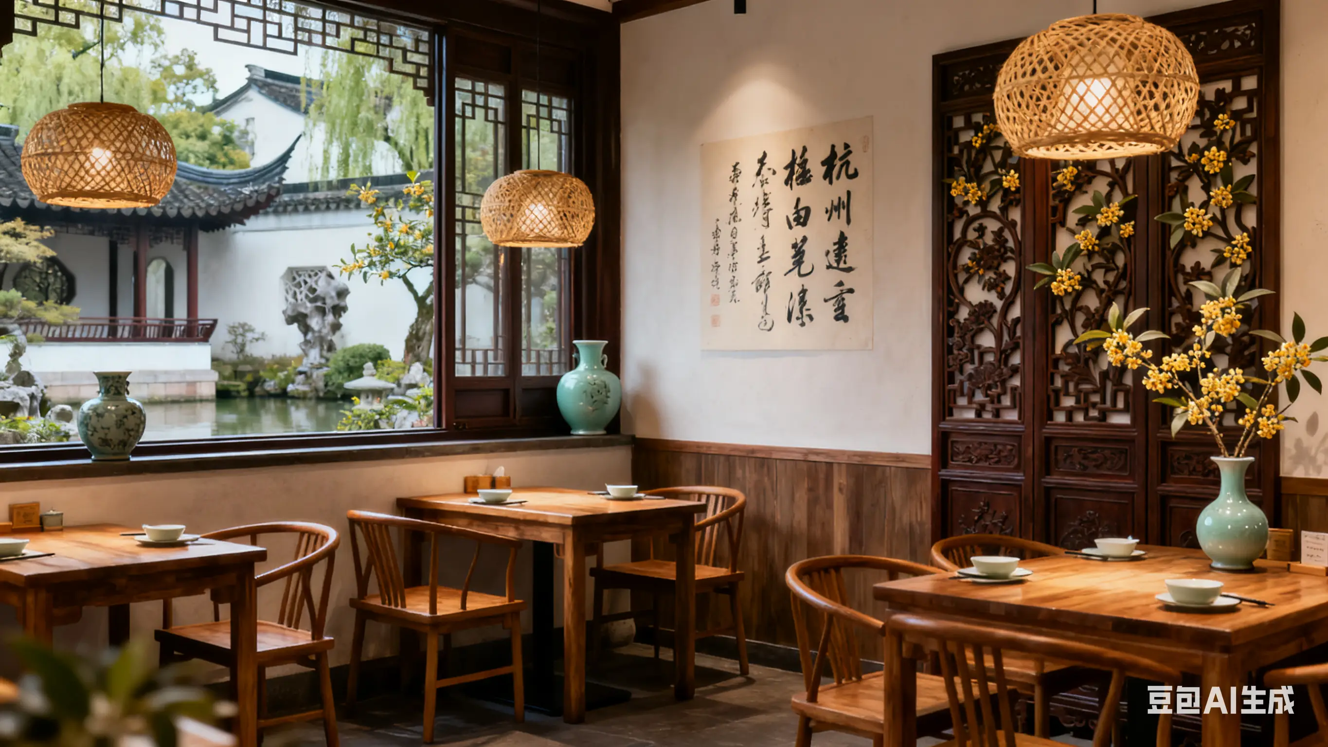 杭州小餐馆装修避坑!5家特色公司帮你留客(图4) 杭州小餐馆特色装修公司推荐_花万里设计公司_餐饮店面装饰设计图片